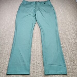 Travis Mathew Pants Mens 32x32 Gyoza Performance Golf Green Chino Quick Dry